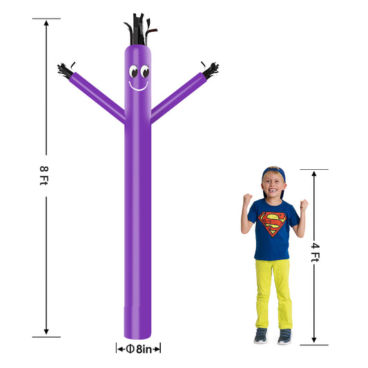 8ft Purple Inflatable Air Puppet Dancer– Replacement for 9" Blower (No Blower)