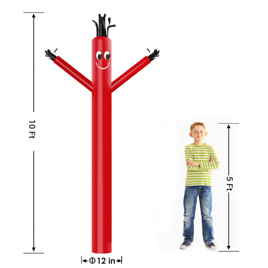 10ft Red Inflatable Air Puppet Dancer– Replacement for 12" Blower (No Blower)