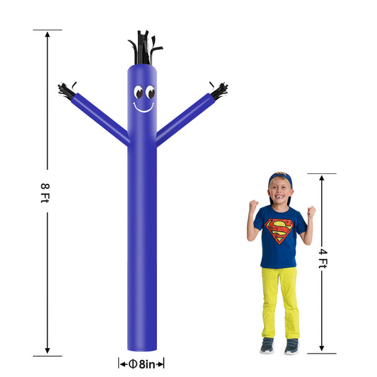 8ft Blue Inflatable Air Puppet Dancer– Replacement for 9" Blower (No Blower)