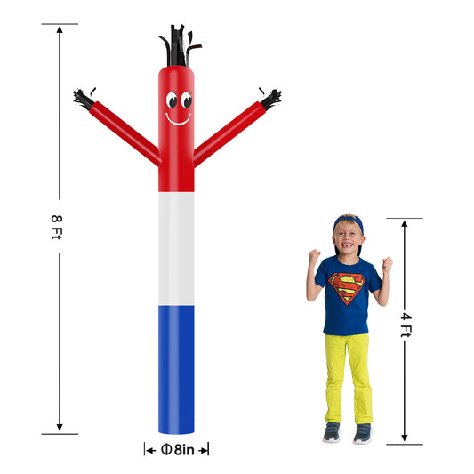 8ft RWB Inflatable Air Puppet Dancer– Replacement for 9" Blower (No Blower)