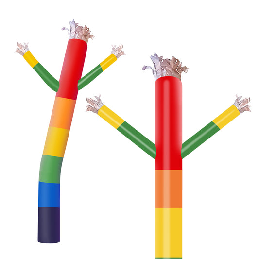 8ft Rainbow Inflatable Air Puppet Dancer– Replacement for 9" Blower (No Blower)