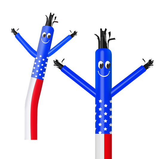 8ft America Flag Inflatable Air Puppet Dancer– Replacement for 9" Blower (No Blower)