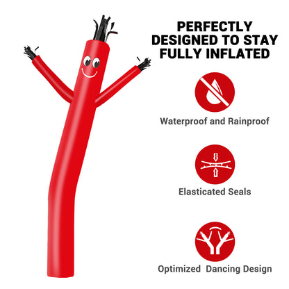8ft Red Inflatable Air Puppet Dancer– Replacement for 9" Blower (No Blower)