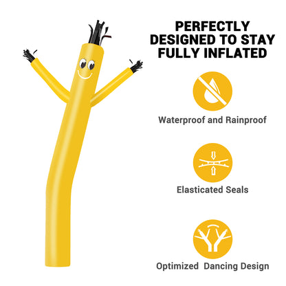 8ft Yellow Inflatable Air Puppet Dancer– Replacement for 9" Blower (No Blower)